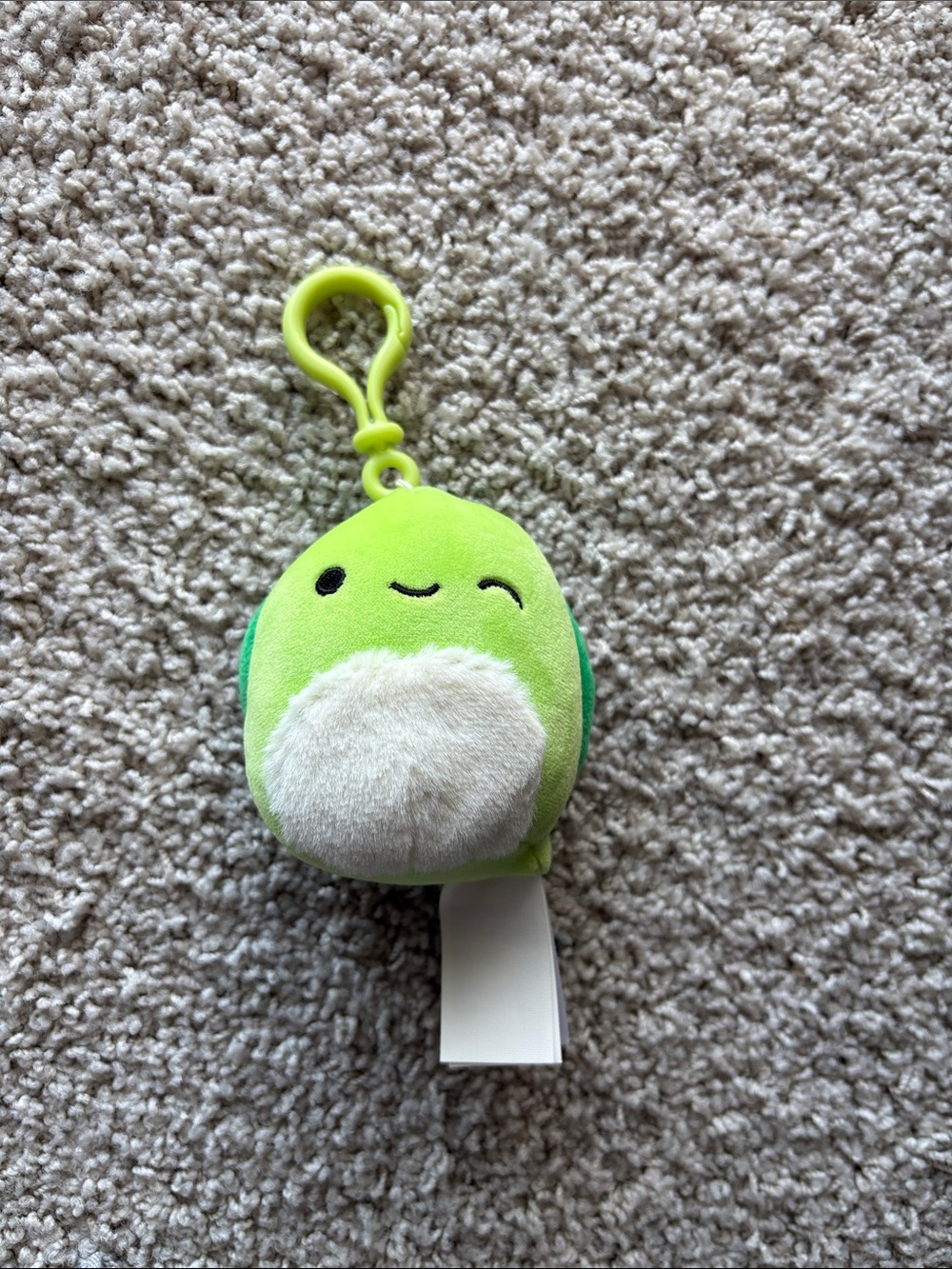 Squishmallows Lime Green Winking Avocado Clip-On